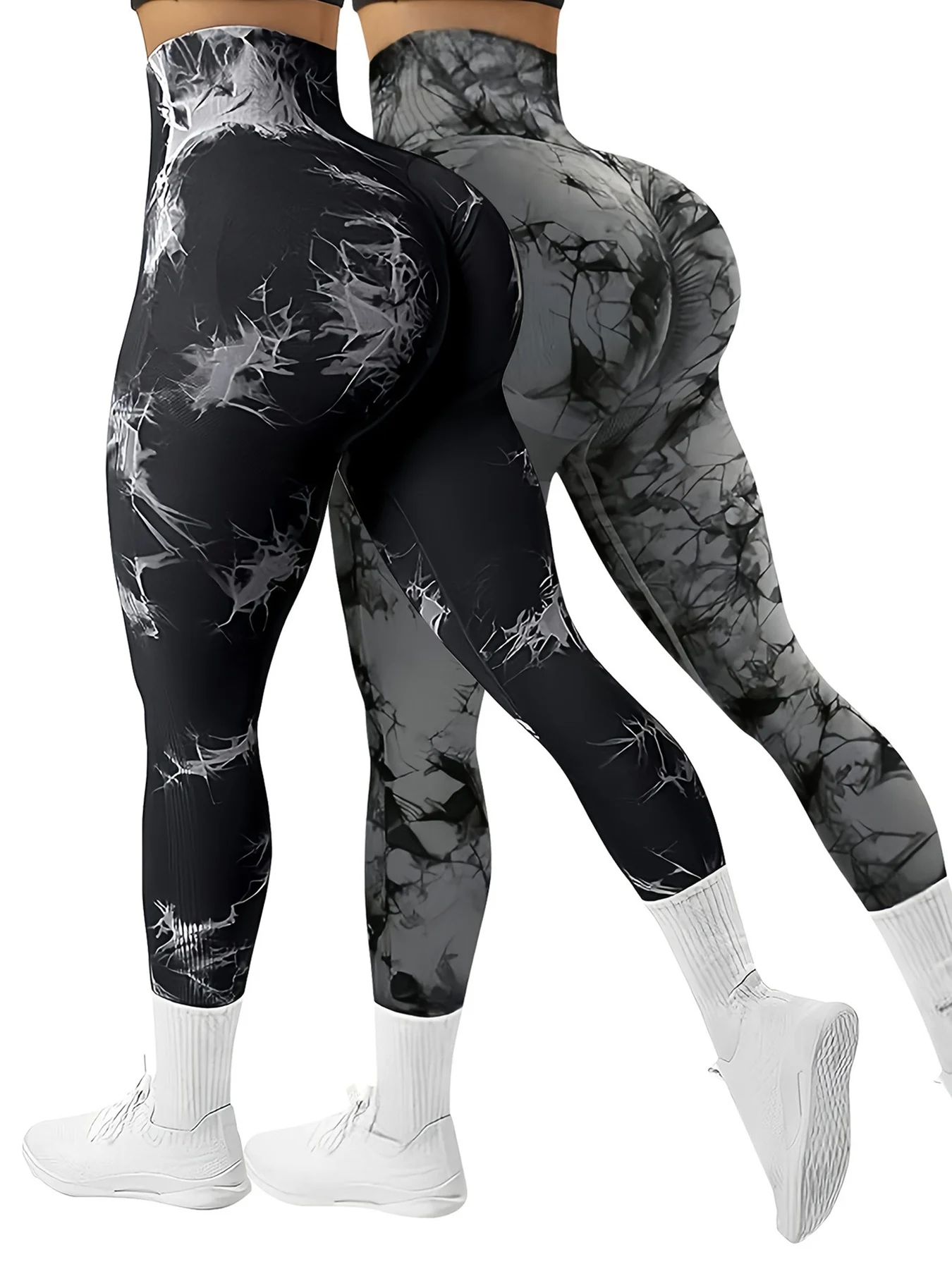 

Новый комплект спортивных леггинсов Tie Dye Yoga из 2 предметов, женские бесшовные колготки с высокой талией и пуш-ап, леггинсы для фитнеса и тренировок, ткань для спортзала