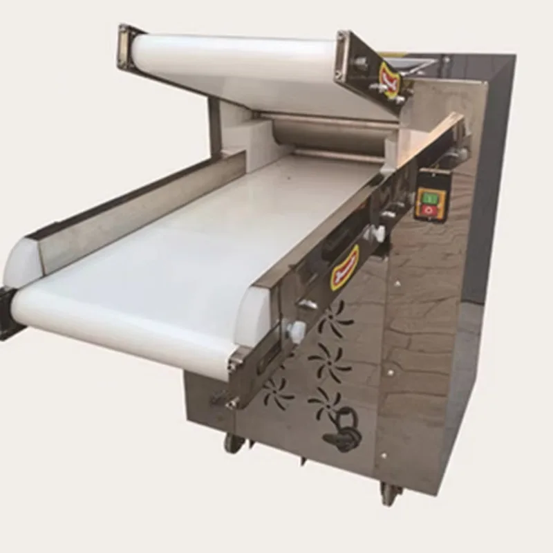 

2025Stainless Steel Automatic Pie Dough Rolling Machine Dough Pressing Roll Pastry Dough Sheeter Machine