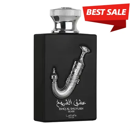 

Al Shuyukh Silver by Pride ORIGINAL Eau de Parfum Sweet Spicy Notes Male Fragrance Vanilla and Noble Woods