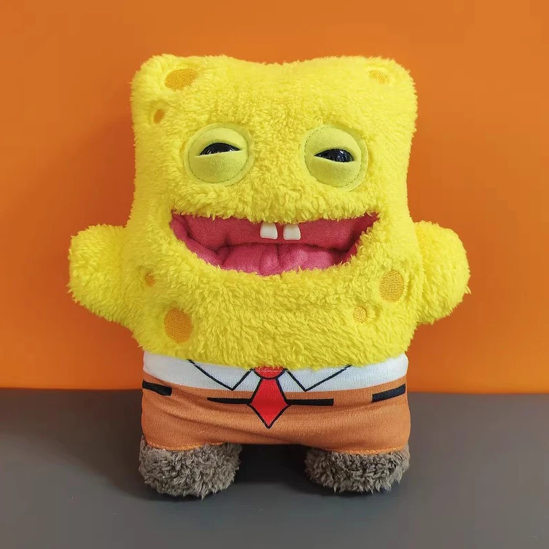 ZURU Fuggler سبونجبوب ألعاب من نسيج مخملي لطيف مضحك باتريك ستار الحيوانات المحشوة لينة بلوشيز الأسنان الوحش دمية ألعاب أطفال عيد ميلاد