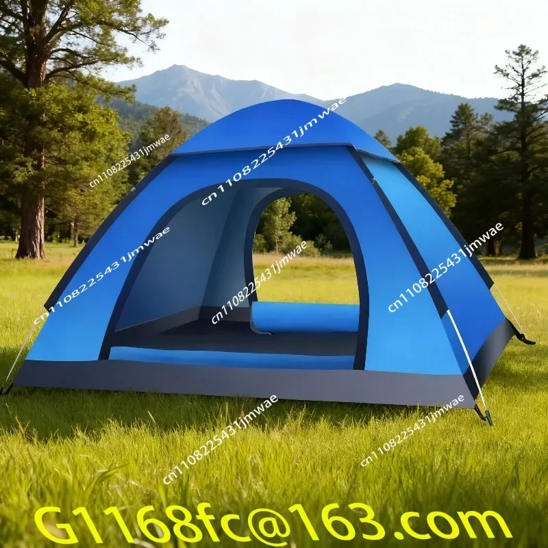 Thick Tent Outdoor Camping Thickened 3-4 Person Single Beach Tent Camping Rainproof, Sunscreen and Windproof Overnight Part