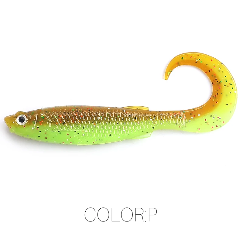 2023 Supercontinent Swimbait Shad T-Tail Luya Weichköder 5 cm/6,5 cm Hechtschleifer Raubtier Angeln 3D-Augen Weicher Köder Angelköder