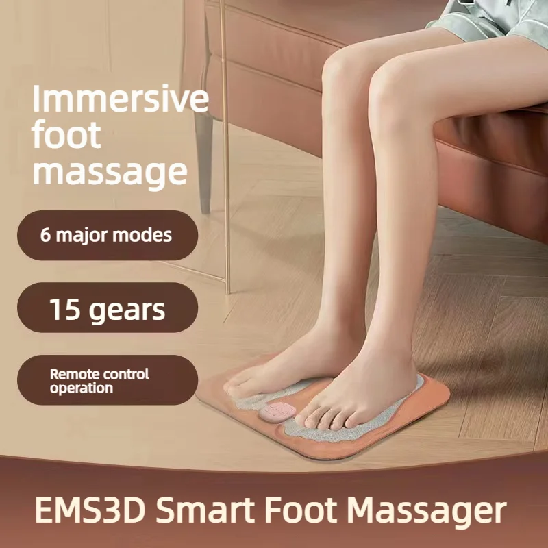 EMS Foot Massager Smart Pulse Microcurrent Foot Sole Massager With Heating Function For Leg Muscle Relief