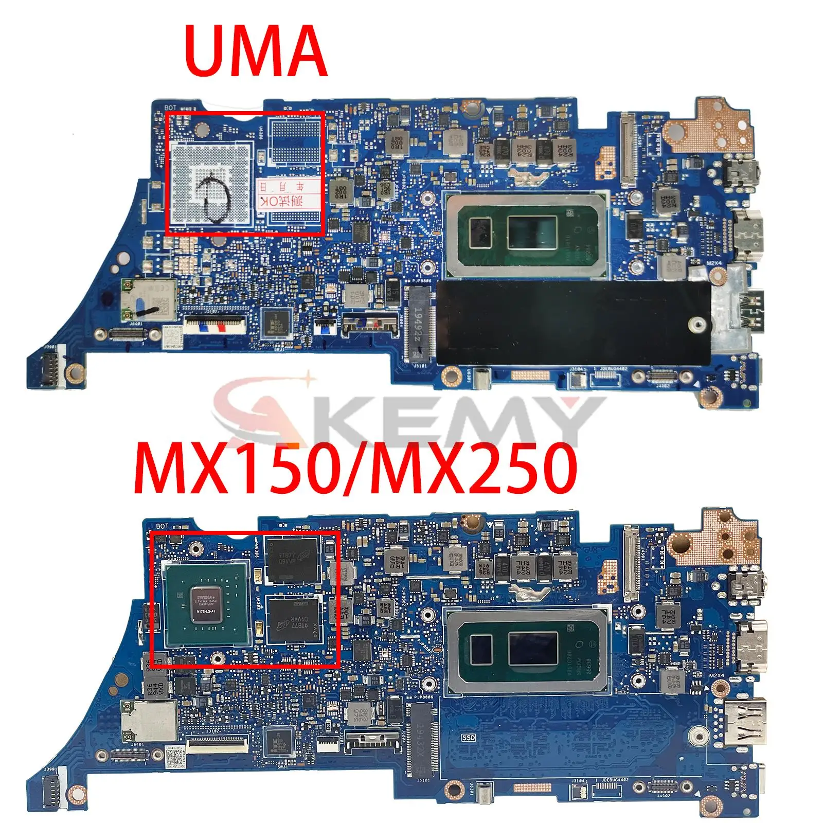 노트북 메인보드, UX334FL UX334FLC UX434FLC UX334FA UX434FA UX434FL BX334F RX334F U3600F UX463F