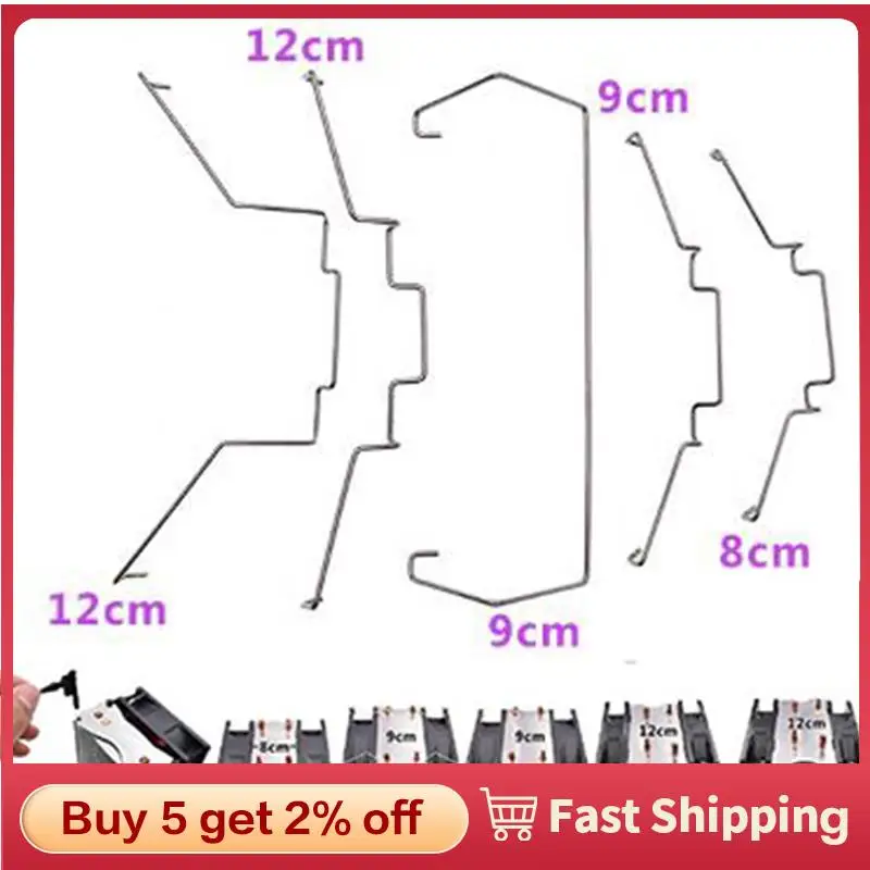 8cm/9cm/12cm AVC Four Heat Pipe Fan Buckle Heat Pipe Fan Buckle Elastic Steel CPU Fan Hook Bracket 12cm Notebook Stand 