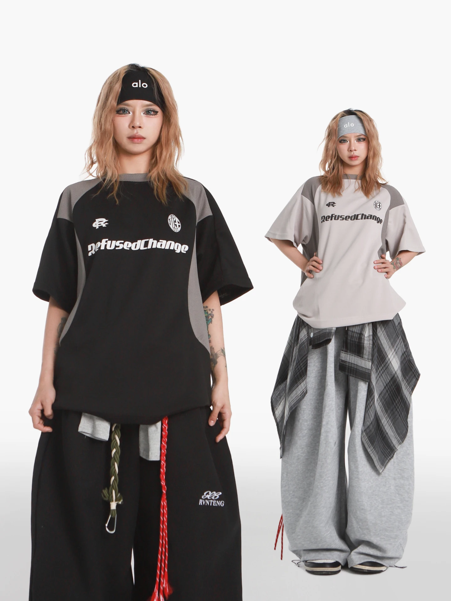 

Женская футболка Pookie Color Block с коротким рукавом для уличных танцев, свободного кроя, с открытыми плечами, в спортивном стиле, дышащая, для джазовых танцев