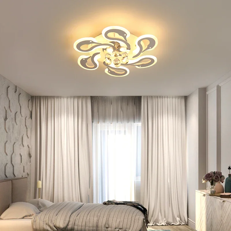 LED ceiling light fixture with remote controller modern chandelier  lamp  for living room luminarias