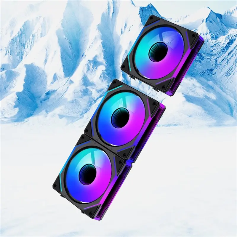 [NEW!】 Magic Cableless 120Mm PC Case Fan PWM Hydro Bearing Silent ARGB Water Cooler Ventilation Unit