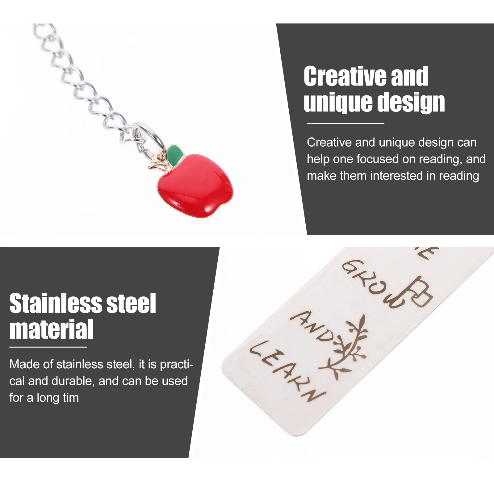 

1Set Bookmarks Gift Practical Stylish Reading Bookmark Creative Page Marker for Students Teachers Home Library Office Use