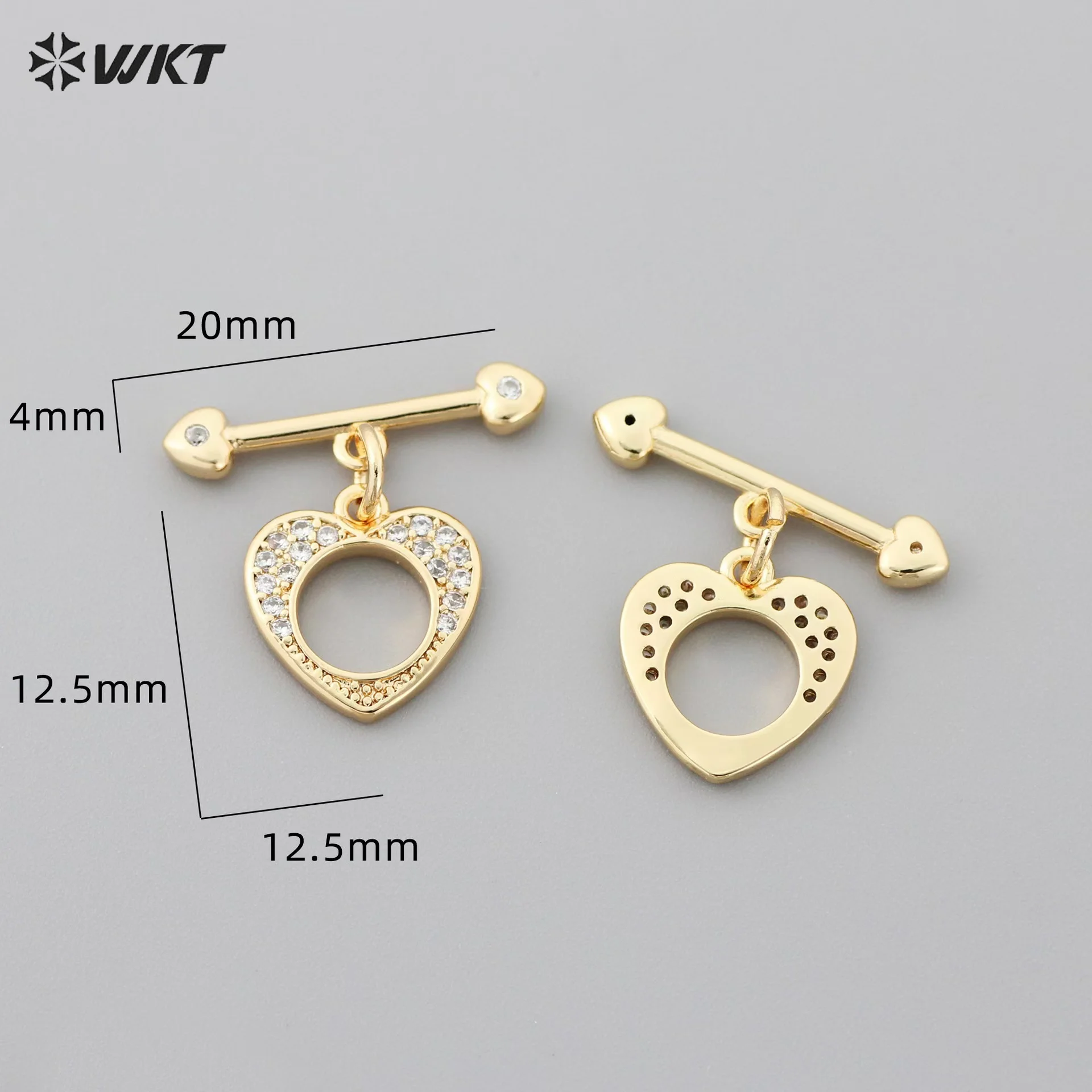 

WT-JFE107 WKT 2025 Fashion Design Buckle Connection Buckle Tail Buckle Necklace Bracelet Diy Handmade Jewelry Gold Plated 10PC