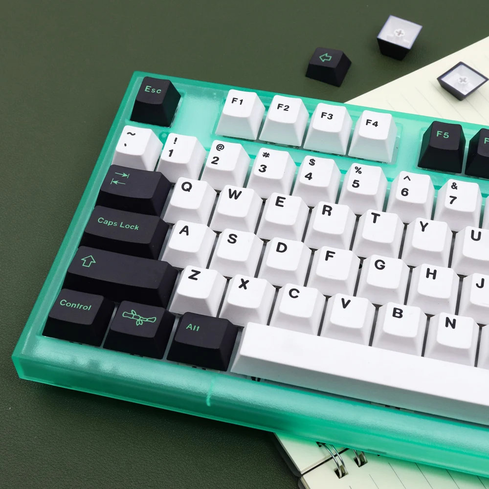 GMK Panda-teclas personalizadas para teclado mecánico, 129 teclas, PBT, sublimación, perfil de cereza, para interruptor MX