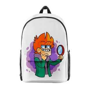 Harajuku, popüler, komik eddsworld öğrenci bookbag laptop sırt çantası 3d baskı oxford su geçirmez su geçirmez água erkek / kız sırt çantaları seyahat için 8 en çok satılan, eddsworld sırt çantası-no. 7