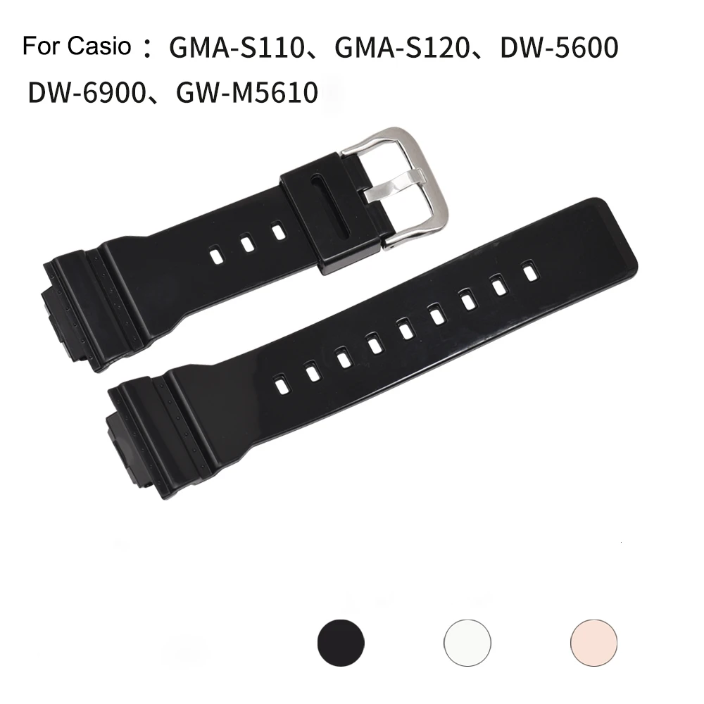 Soft Watchband for Casio G-Shock DW5600 GW-M5610 gma-s110 gma-s120 DW-6900 Sport Watch Strap Replacement Bracelet Band Accessory