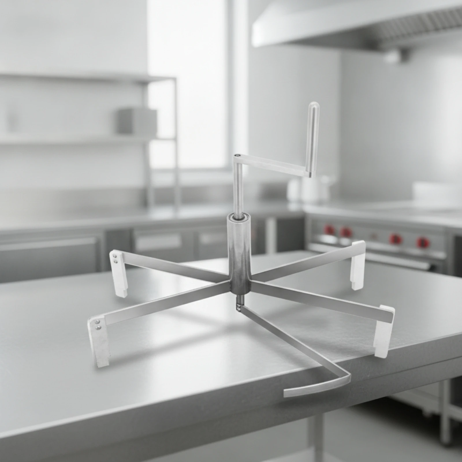 Crepe Forming Tool Heavy-Duty Crepe Spreader Batter Spreader with Crank Arm Rust-Resistant Utensil Easy to Use for Chefs