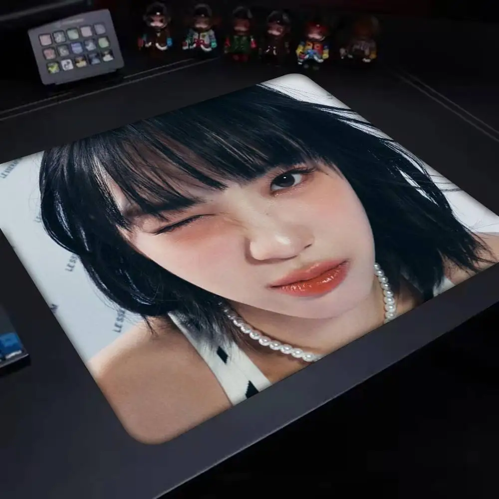 Alfombrilla de ratón Singer C-Chaewon, borde de bloqueo pequeño para jugadores, alfombrilla de escritorio para ordenador, goma antideslizante Rectangular, 1 ud.