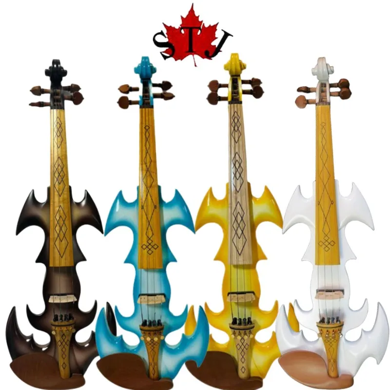 Beautiful color SONG Brand Crazy-1 art streamline 4/4 electric violin