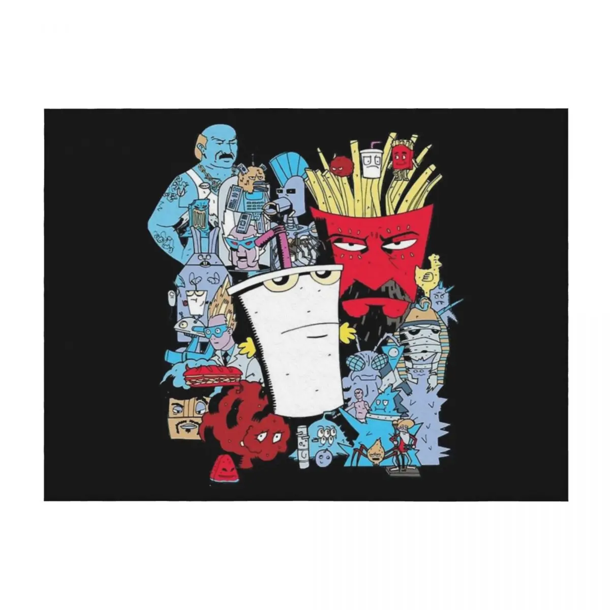 

Aqua Teen Hunger Force Throw Blanket Beautifuls Furry Fashion Sofas Blankets For Baby Blankets