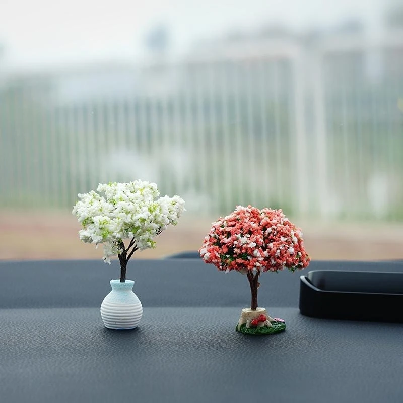 Simulated Plant Landscape Ornament Vehicle Console Interior High Grade Decor Accessory Female User Groups