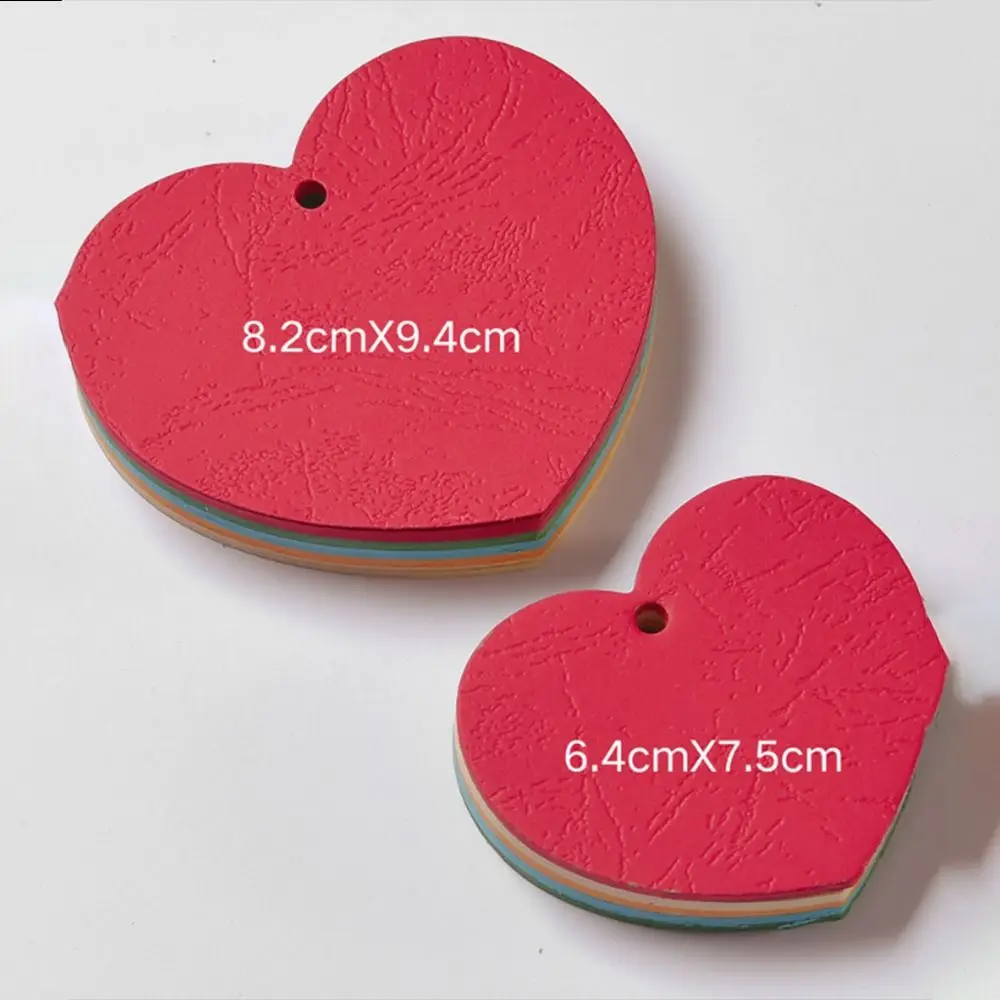 50pcs/pack Love Heart Shaped Korean Mini Cartoon Wishing Study Message Card Greeting Cards Message Note