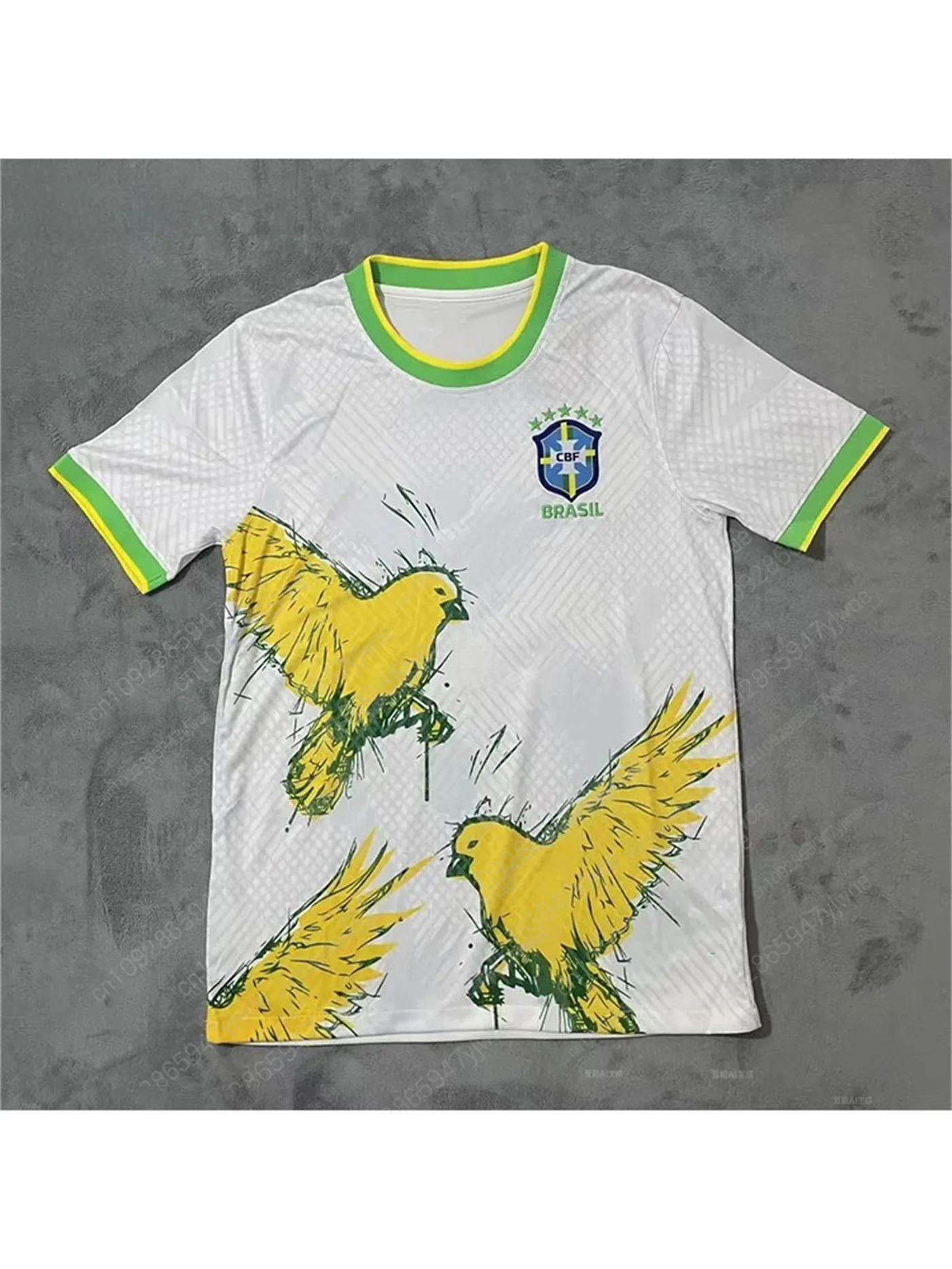 2025 جديد حار بيع البرازيلي لكرة القدم جيرسي الرجال ملابس رياضية تي شيرت طبعة خاصة يسوع طبعة التجفيف السريع محايد #1