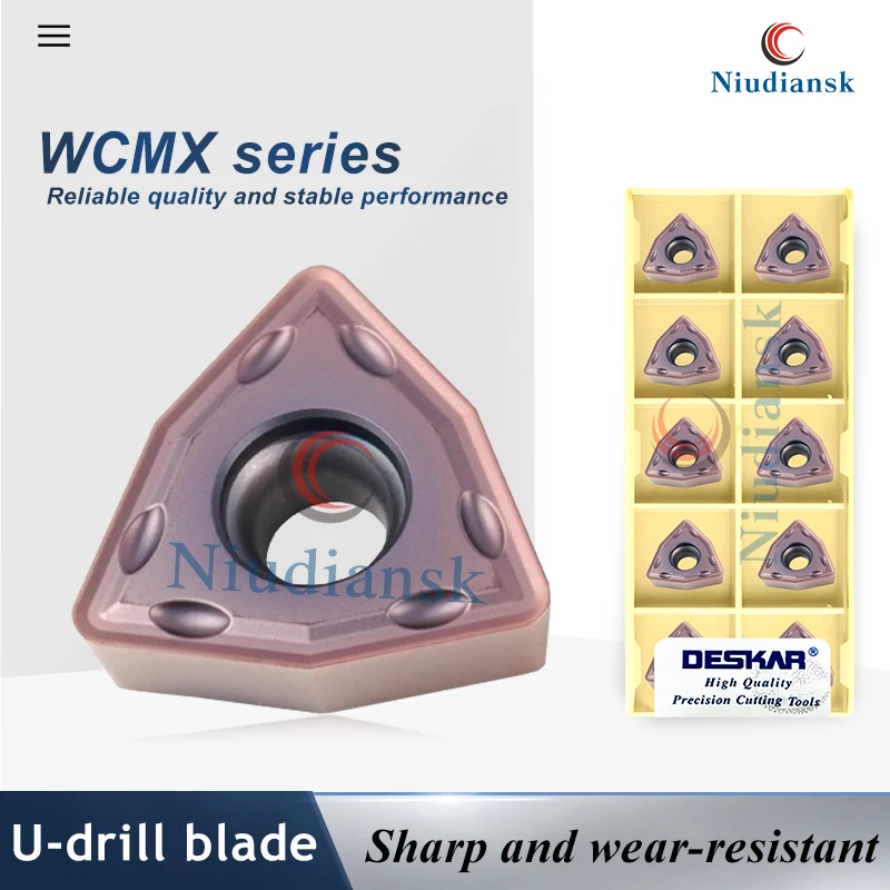 

Сменные пластины для сверл DESKAR WCMX030208-SF LF6018/WCMT050308-SF LF6018, серия WCMX/WCMT, в форме персика, для сверления под давлением, режущий инструмент