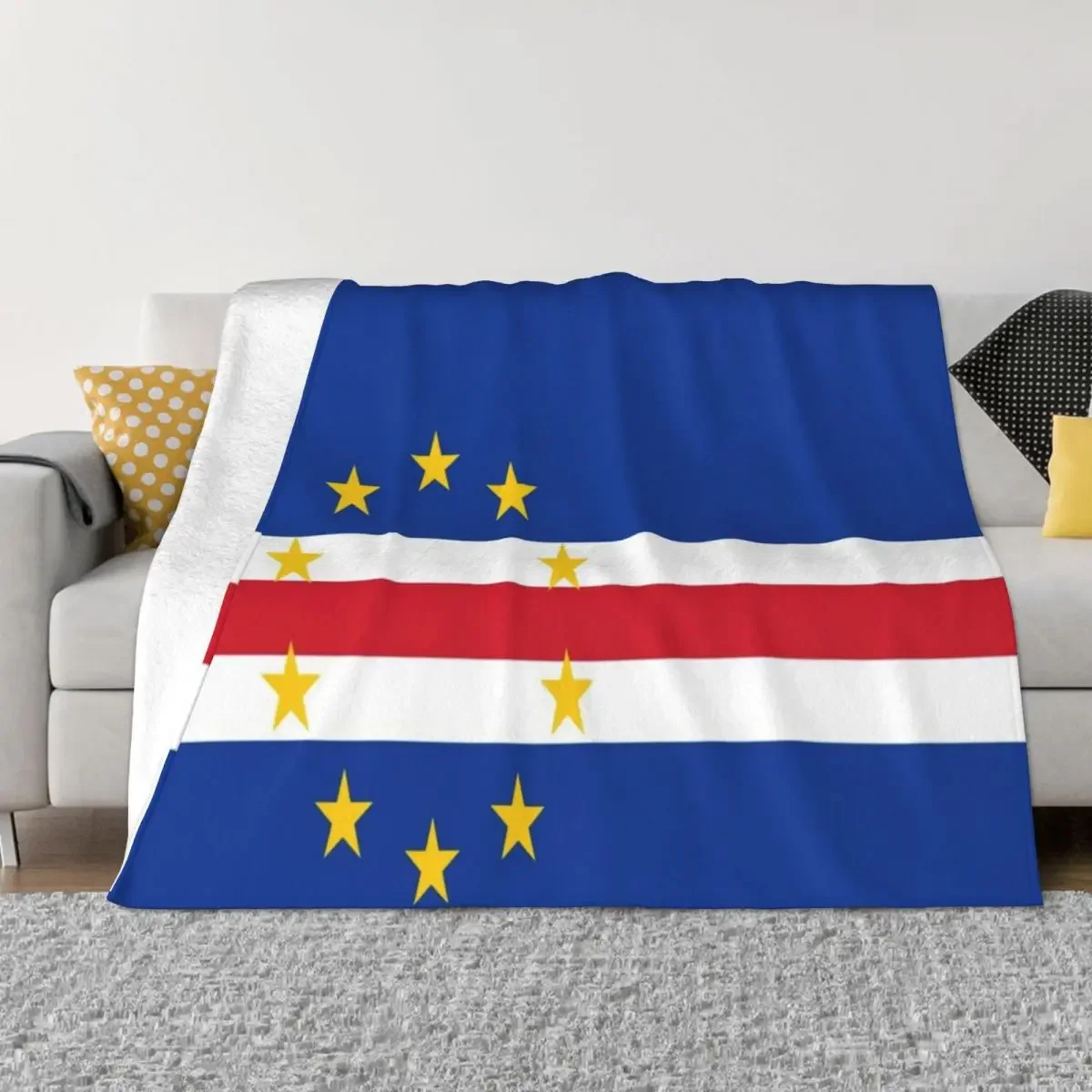 

Flag Of Cape Verde Throw Blanket Furrys Thins Blankets