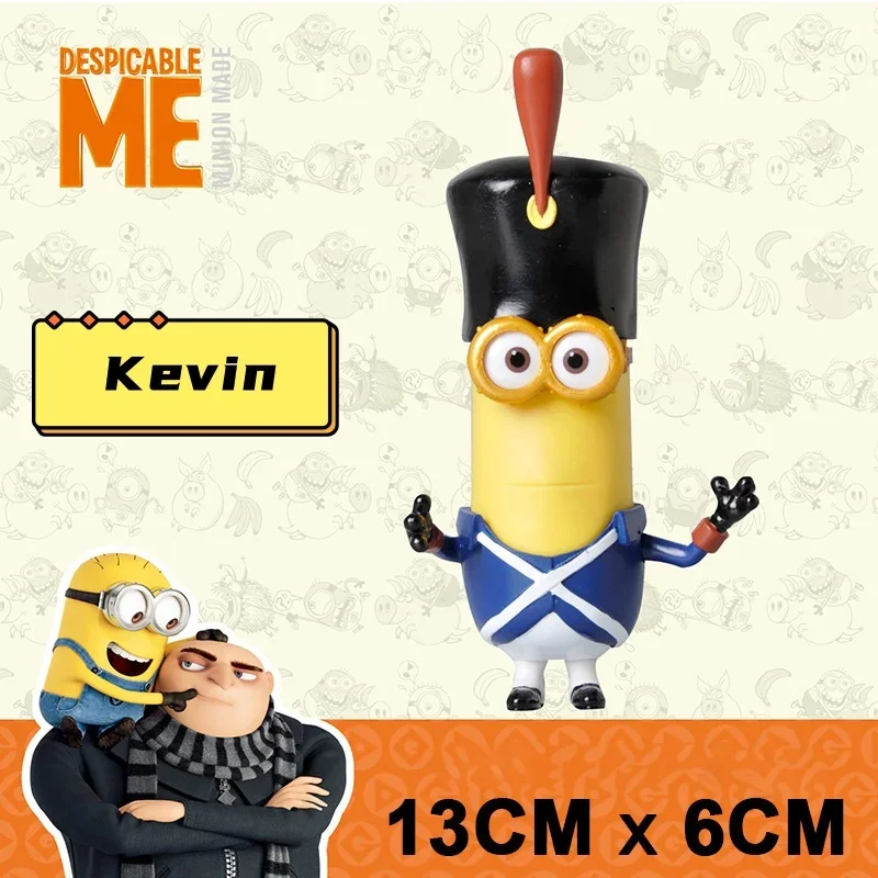 Caja de regalo de muñeca Minions de la serie Caticable Me Guard con coche Anime que rodea la caja ciega de decoración de muñecas de la marca Co