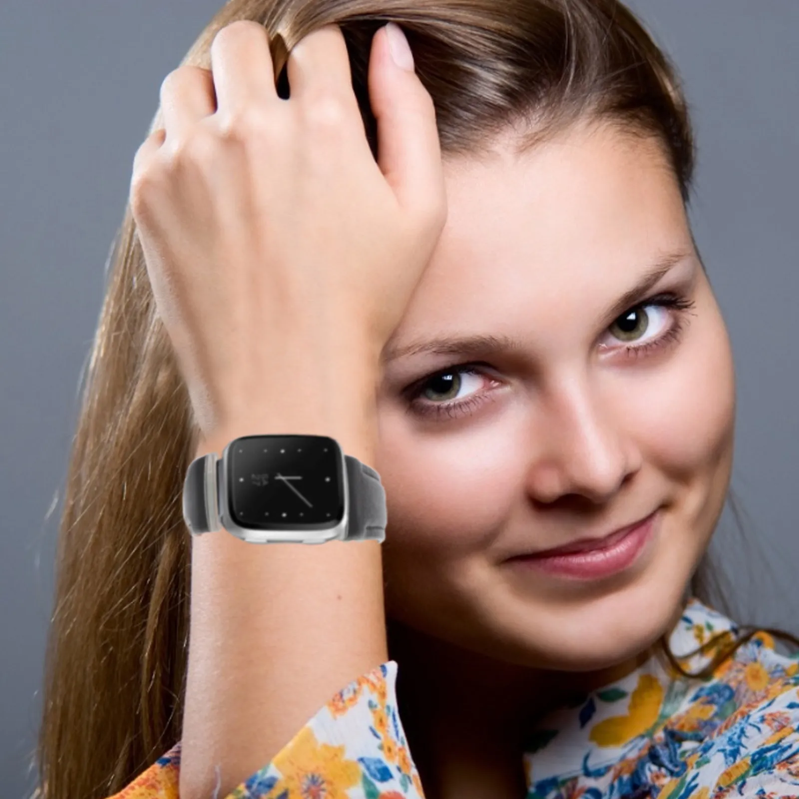 

Smart Watch Band Premium Lightweight Breathable Soft Sturdy Compression Molded Adjustable Wristband for Fitness Exercise
