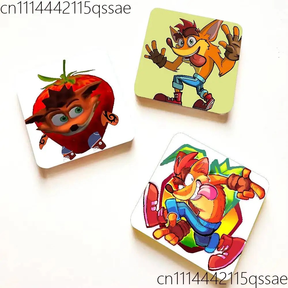 FOR Crash Bandicoot Fox Refrigerator Magnet Creative Kitchen Home Decoration Soft Magnetic Decor Festival Gifts Multi Scene Use