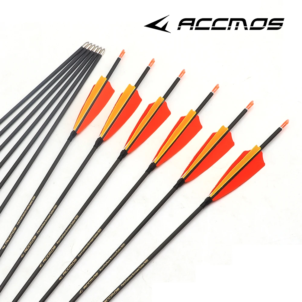 28-31in Pure Carbon Arrow ID 4.2mm Spine250 300 400 500 600 700 800 900 1000 with 4\