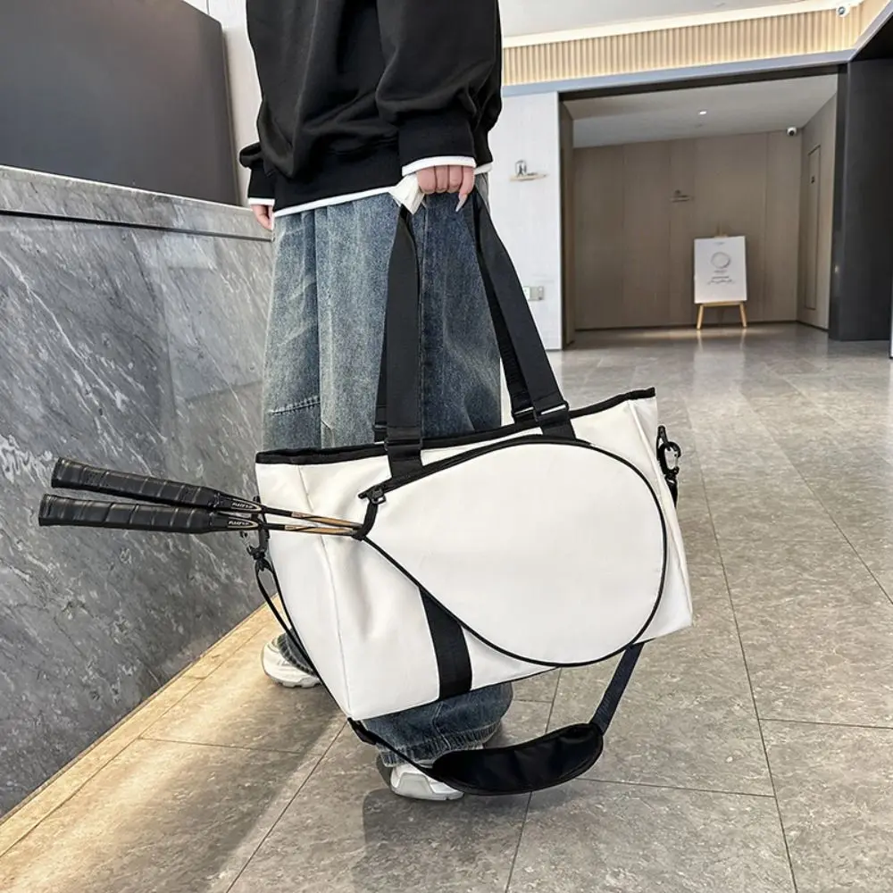 

New Large Capacity Badminton Rackets Bag Waterproof Nylon Fitness Bag Multifunctional Durable Sports Handbag