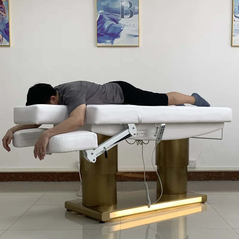 Portable Massage Stretchers Electric Beauty Bed Salon Folding Table Mattress Eyebrow Chair Eyelashes Chiropractic Beds MRC-010