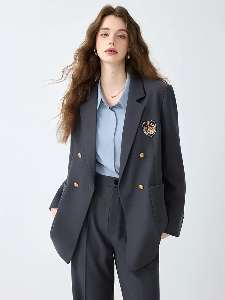

College-style women's blazer for autumn2025New British-style elegant casual two-piece suit for commuting
