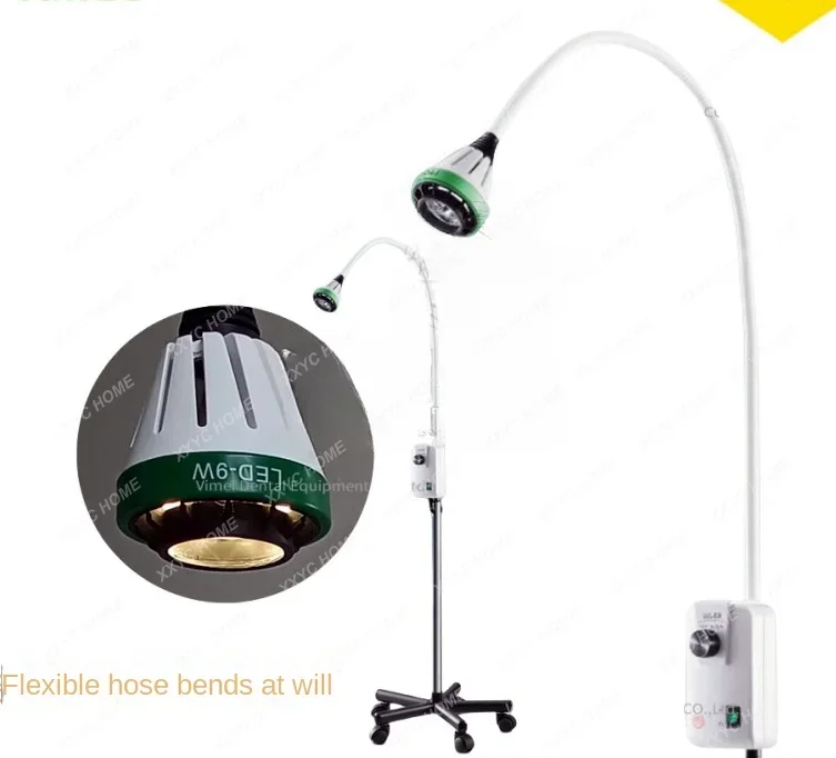 Dental Led Inspection Light 9W Medical Lights Operating Lamp Mobile Hose Gooseneck Lamp