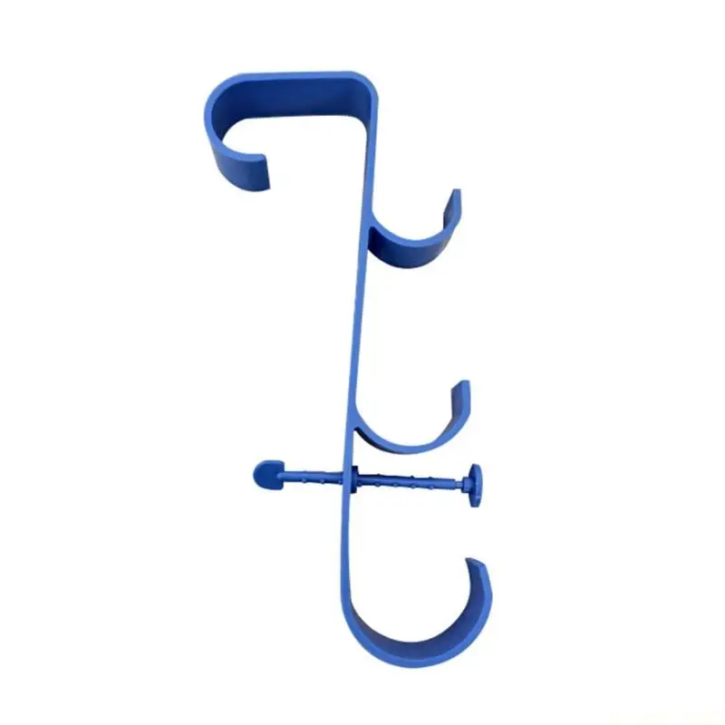 M5TC ABS Swimming Pool Rack with Rust Resistant Coating and Space Saving Hook System Pool Tool Rack Pool Accessory Brackets