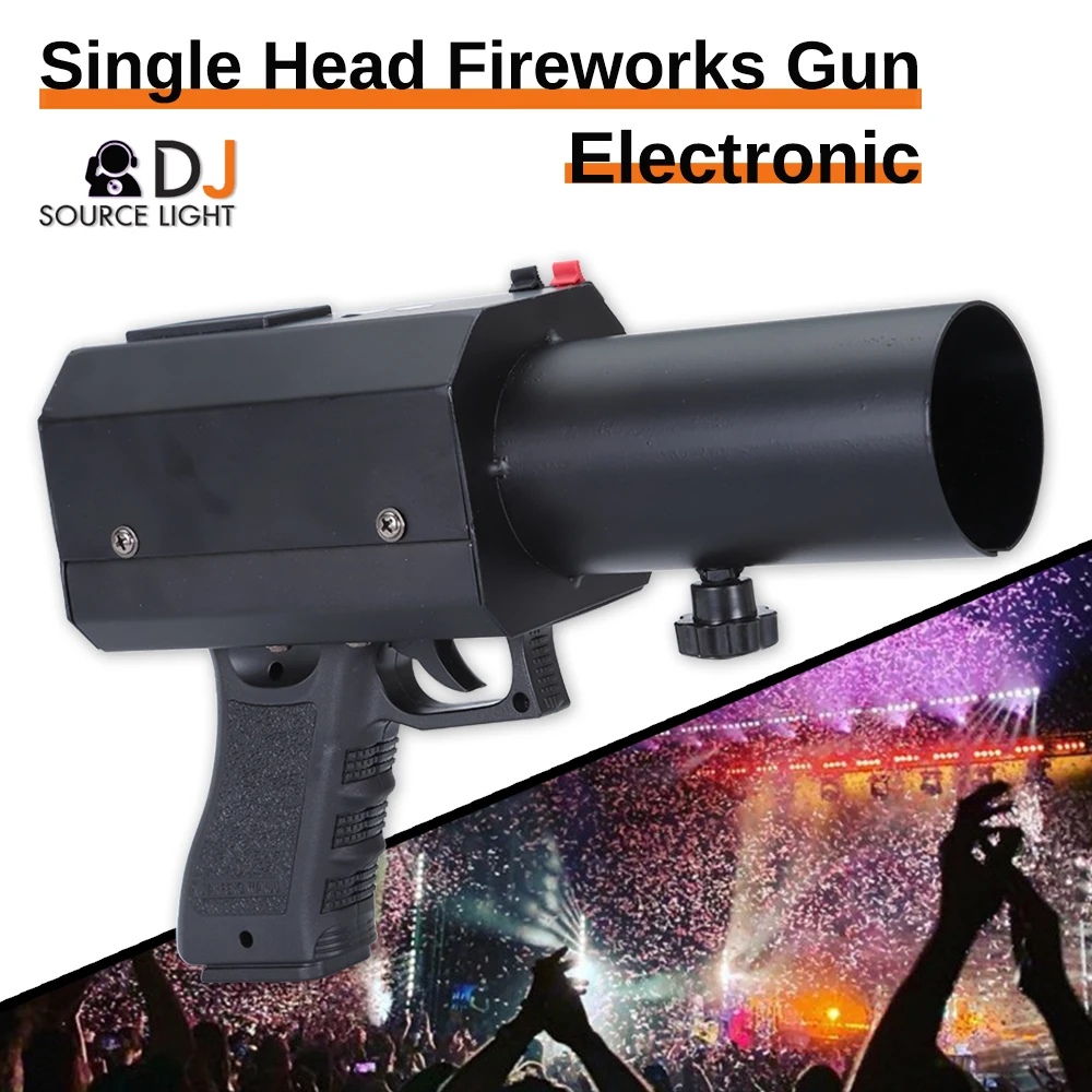 NEW Handhold Led MINI Single Head Electronic Confetti Cannon Shooter Nightclubs Bars DJ Confetti Gun Colorful Paper Effect