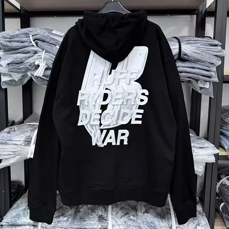 American WHO DECIDES WAR Hoodies High Quality Creative Pattern Printed Loose Couple Hoody Sweatshirts for Men Women