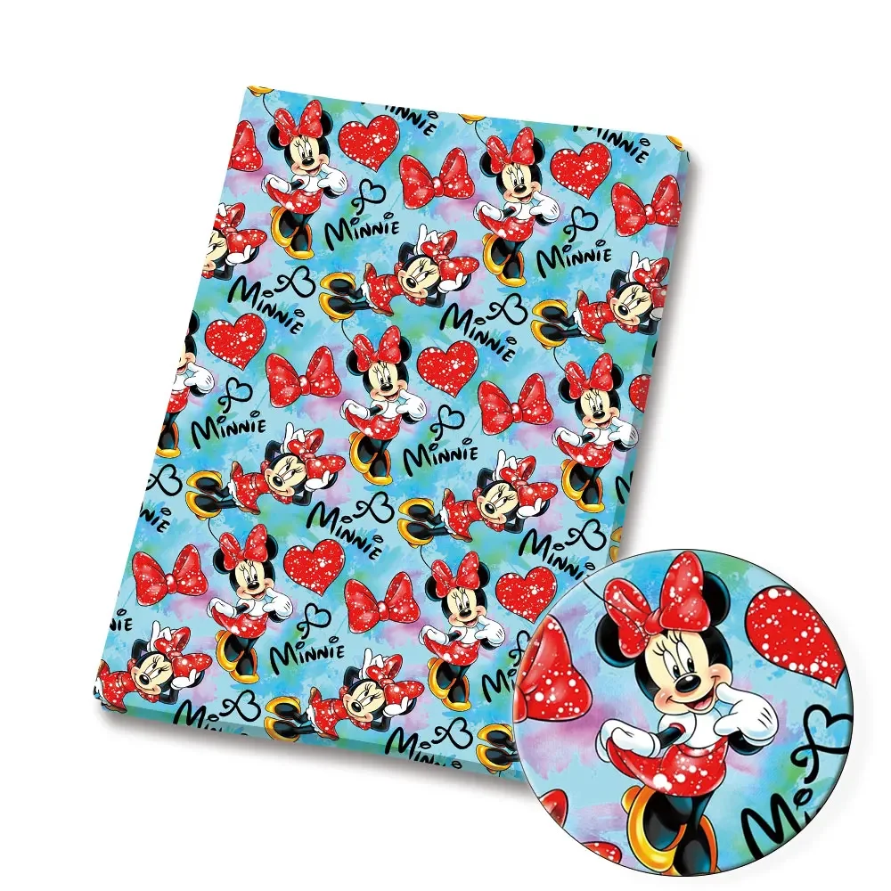 Disney Cartoon Fabric Hot DIY Handmade Sewing Patchwork Quilting Baby Dress Home Sheet Printed Fabric Tkanina do szycia dzieci