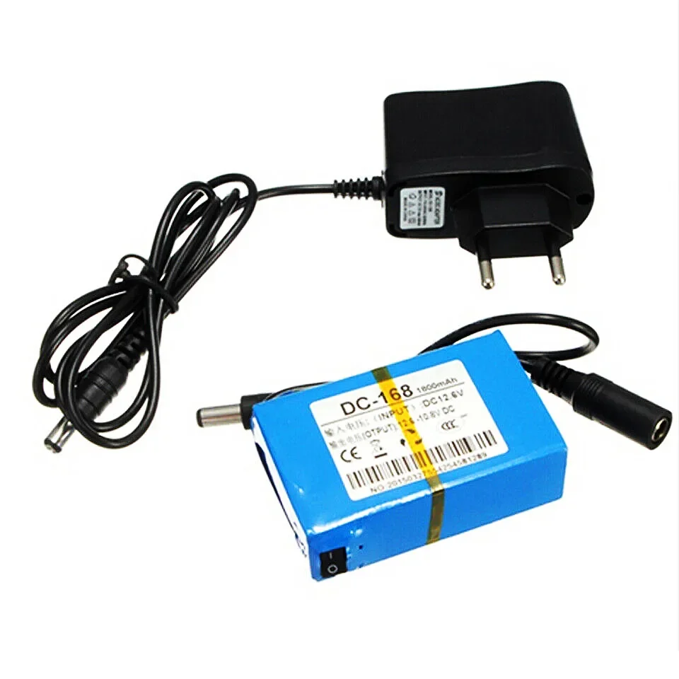 12V 9800mAh Lithium Polymer 12.6VDC Super Rechargeable Battery for CCTV Camera Wireless Transmitter Rechargeable Battery