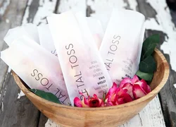 Petal Toss - Wedding Exit Personalized Bags - Pack of 50 Large Size Glassine Bags