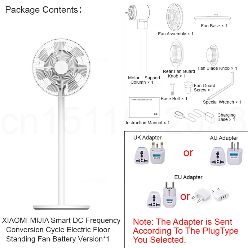 XIAOMI MIJIA الذكية DC تحويل التردد الكهربائية الطابق الدائمة مروحة نسخة البطارية، يمكن الاستخدام اللاسلكي، ودعم تطبيق MI HOME