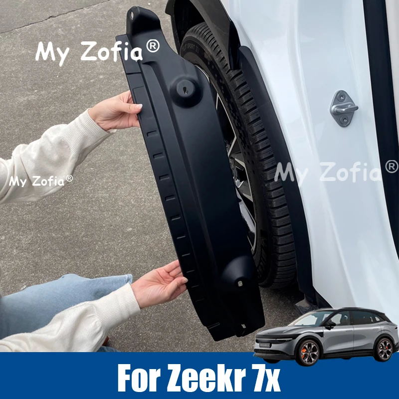

For Geely Zeekr 7X 2025 2026 Car Rear Wheel Mud Splash Guard Fender Anti-dirt Anti-splash Exterior Protection Accessories