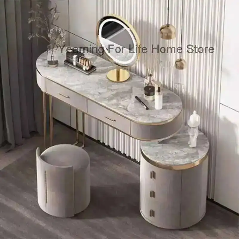 

Garden Bedroom Girl Vanity Modern Table Mirror Bathroom Dressing Table Jewelry Organizer Mesa De Maquillaje Trendy Furniture