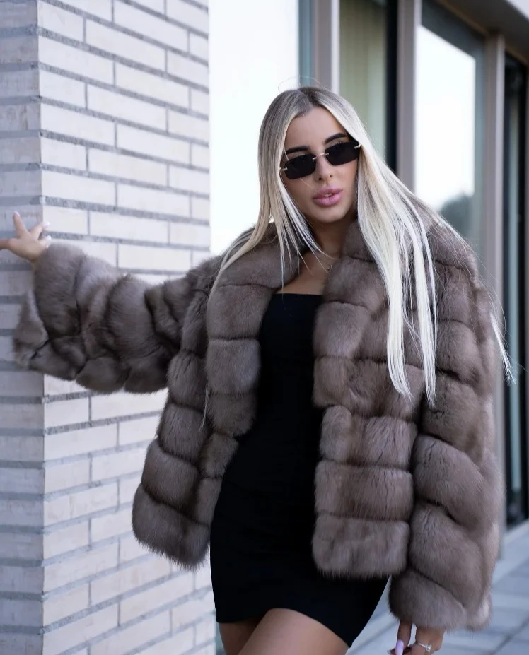 Mulheres retalhos casaco de pele do falso elegante contraste manga cheia lapela solta longa grampo jaqueta de pelúcia inverno high street outerwears