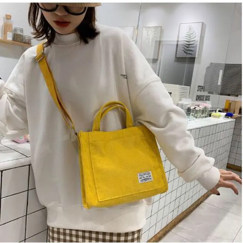 Bolso cuadrado pequeño de pana para mujer, bolso Diagonal de un solo hombro, a la moda, nuevo