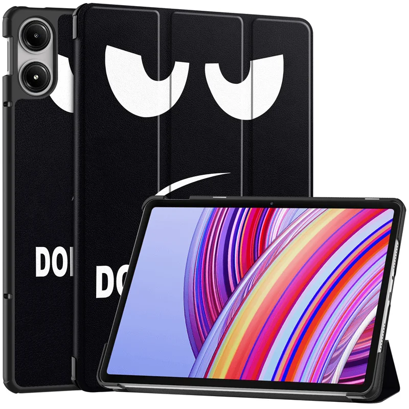 For Redmi Pad Pro 12.1 inch 2024 Case Printing Flip Case Foldable Stand Tablet Cover For xiaomi Poco Pad 12.1 2024 Tablet Cover