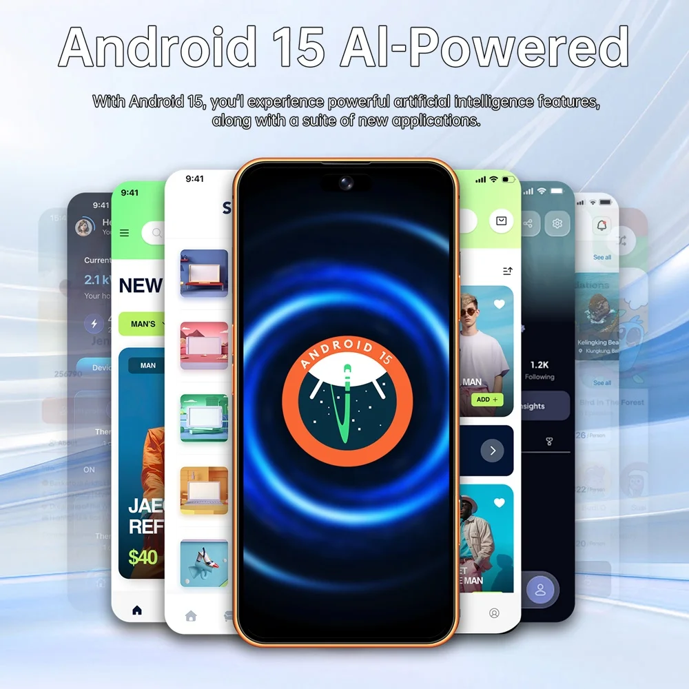 K-Touch 18 Pro Max 7.3HD Cell Phone 7800mAh Smartphone 22GB+2TB Mobile Phones 5G Dual SIM Android 15 Unlocked 16+48MP Cellphones