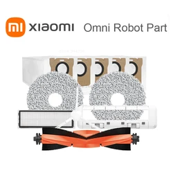 Original XIAOMI MIJIA Omni Robot Vacuum Mop Spare Parts Accessories Side Brush Main Brush Main Brush Cover Mop Dust Pack Kits