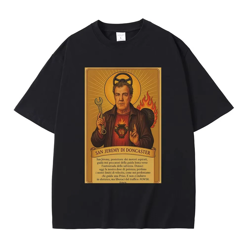 Jeremy Clarkson T Shirt San Jeremy Di Doncaster Gear Funny Meme T-shirts Men Women Casual Cotton Breathable Short Sleeve Tees
