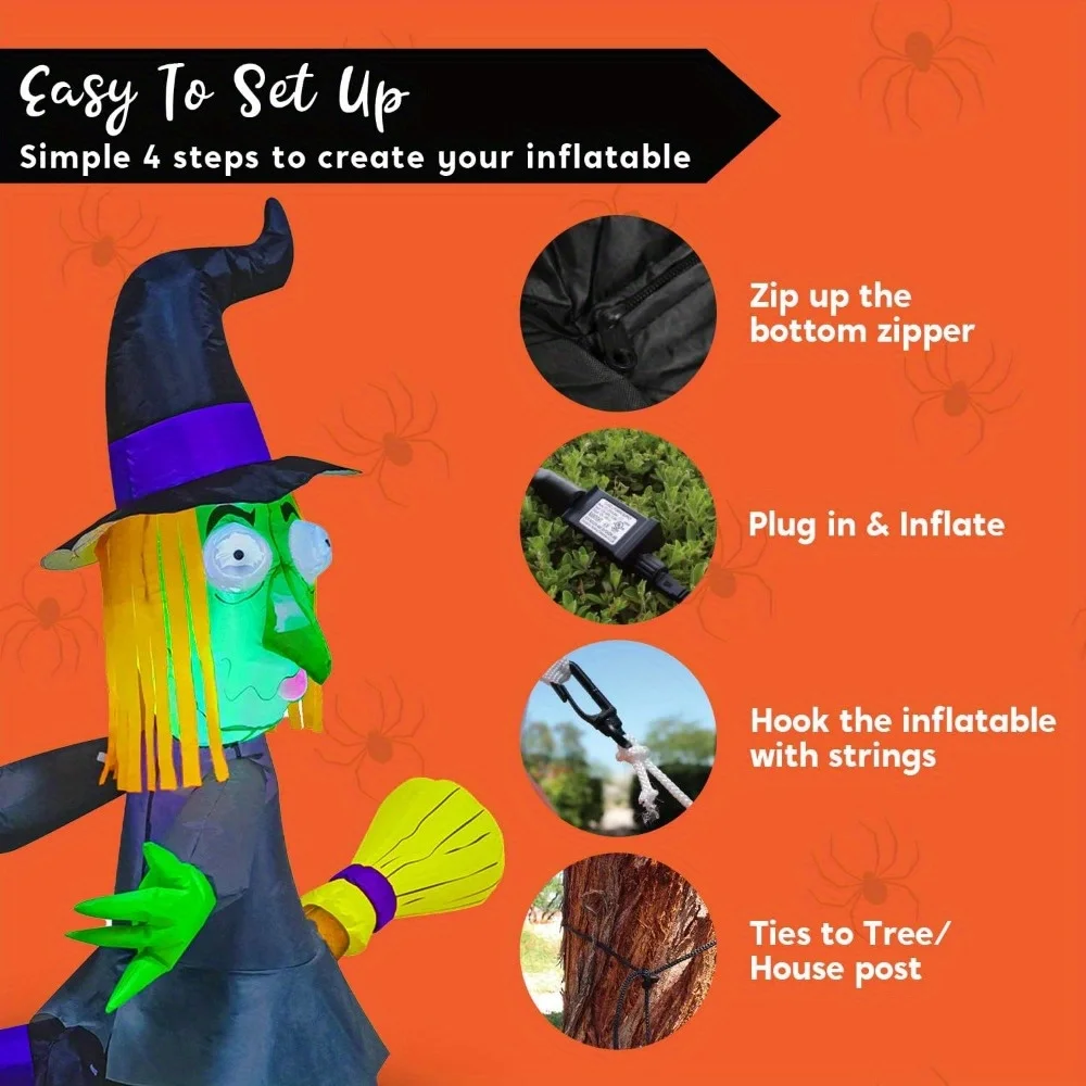 Sorcière gonflable d'Halloween - Outdoor Lighting Tree avis et prix